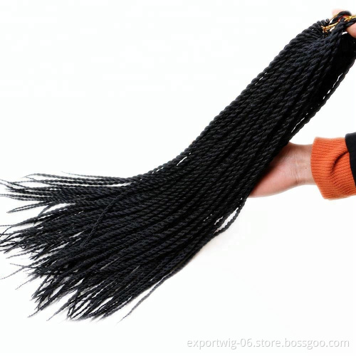 Wholesale Cheap Twist Crochet Braiding Hair 24" Synthetic Hair Extension Synthetic Jumbo Braiding Hair Senegalese Twist Braids